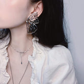 Schmetterlingsflügel Ästhetische Mädchen Feinsilber Ohrringe